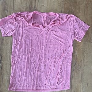 Pink V-Neck T-Shirt